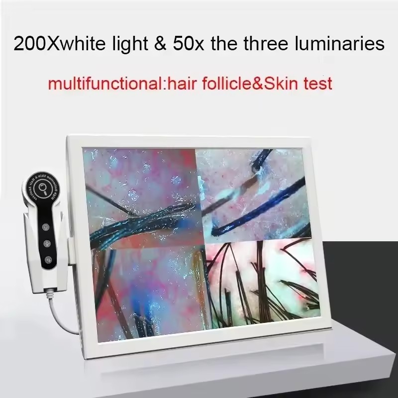 Skin Moisture Analyzer Digital Detector - HD Digital Skin Analyzer Professional Hair