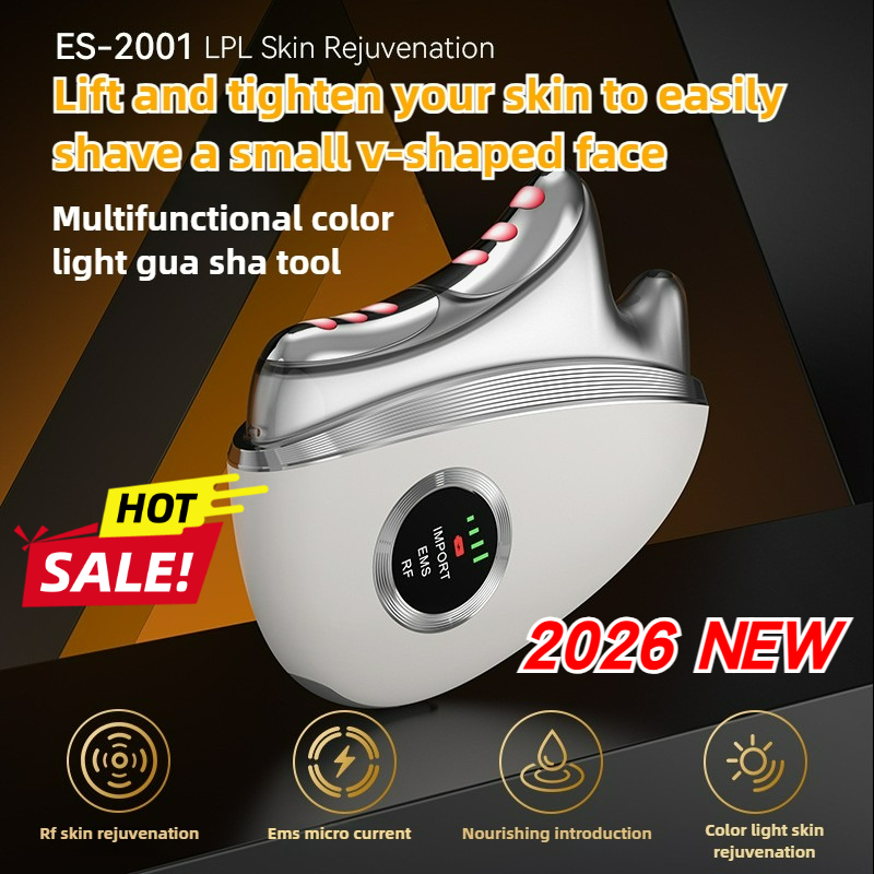 Microcurrent Face Massager Gua Sha - Portable Electric Gua Sha Device Microcurrent