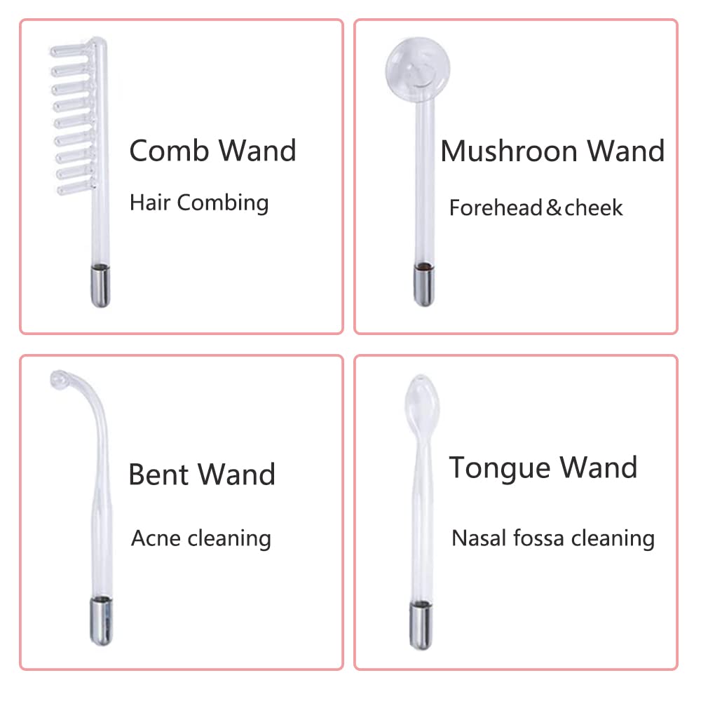 High Frequency Wand Facial Machine Neon - 4in1 High Frequency Electrode Wand w/Neon
