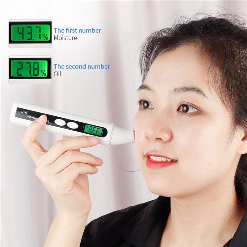 Skin Moisture Analyzer Digital Detector - A005-3X Portable Digital Monitor Detector Skin
