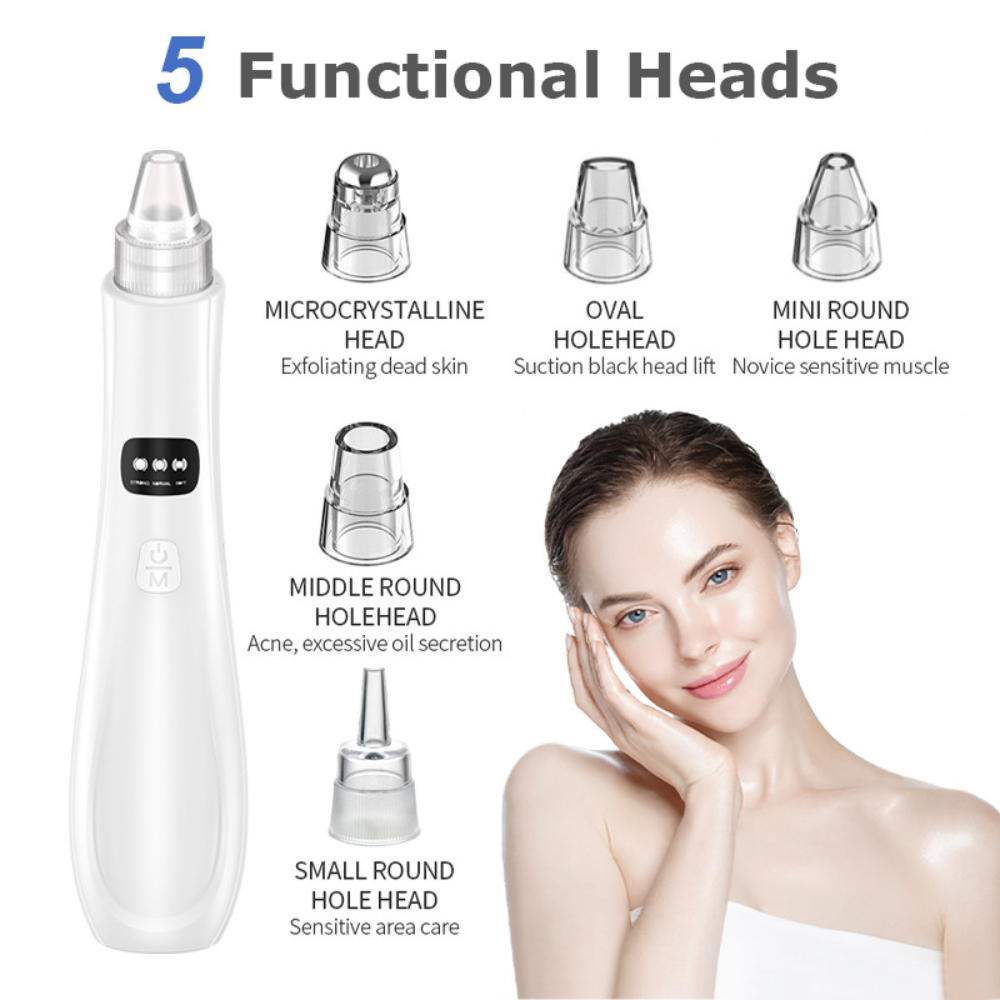 Blackhead Remover Vacuum Suction - Electric Blackhead Remover 3 Suction Mode
