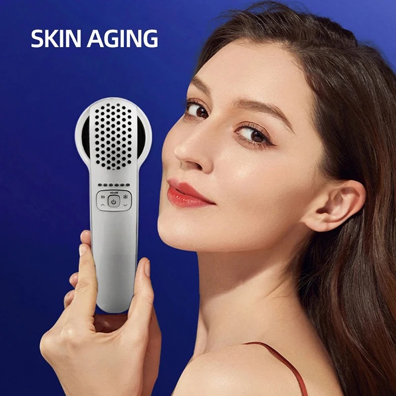 Cold Warm Hammer Facial Machine - Portable Home Use Skin Care Hot