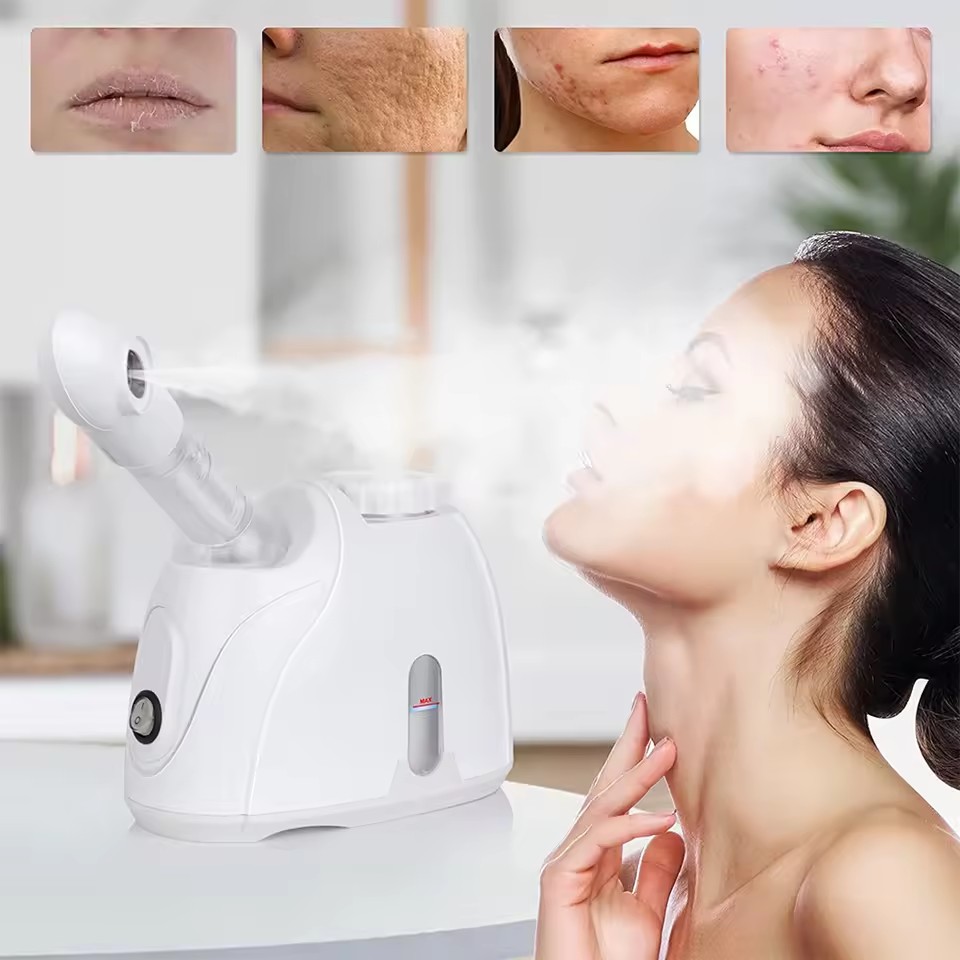 Facial Steamer Nano Ionic Hot Mist - Professional Pore Deep Cleaning Warm Mist