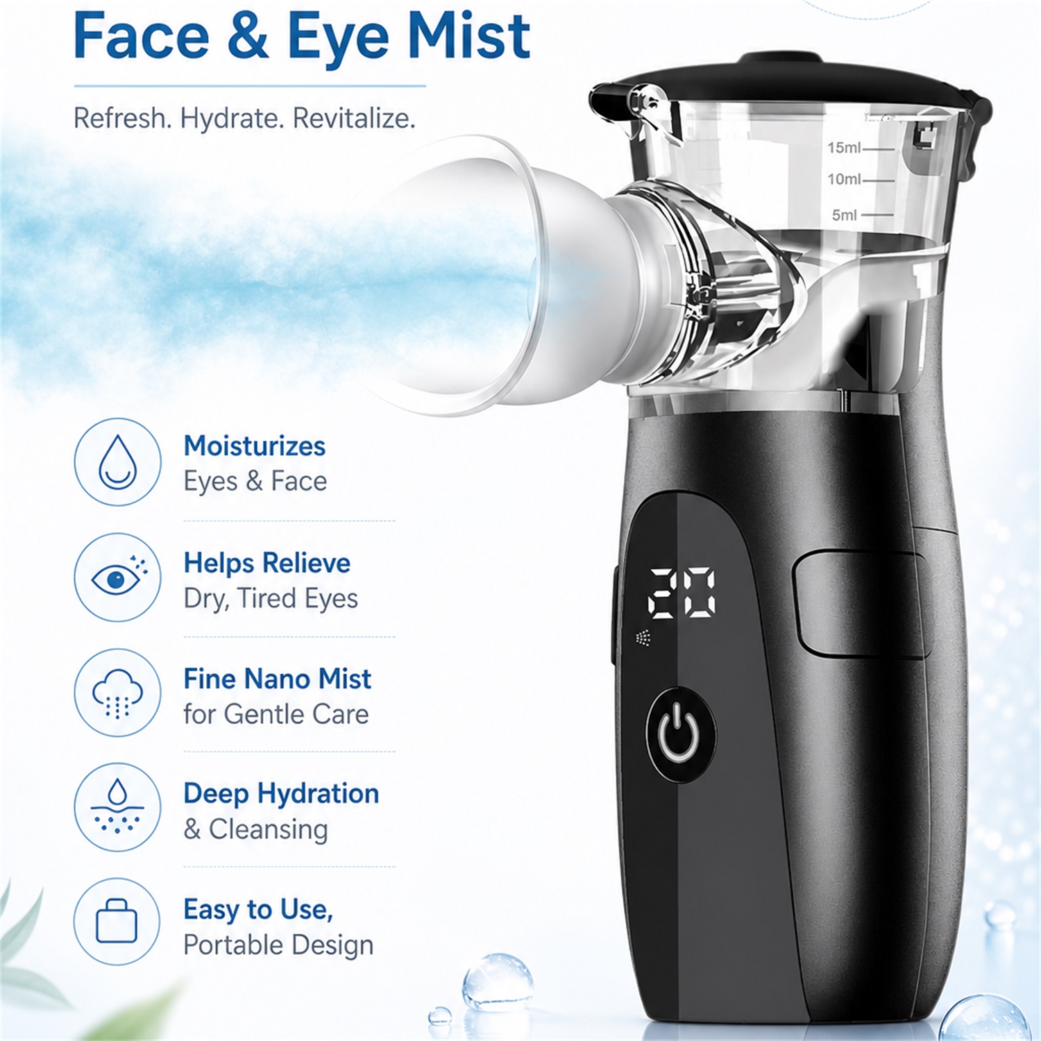 Facial Steamer Nano Ionic Hot Mist - Facial Steamer Nano Ionic Hot Mist