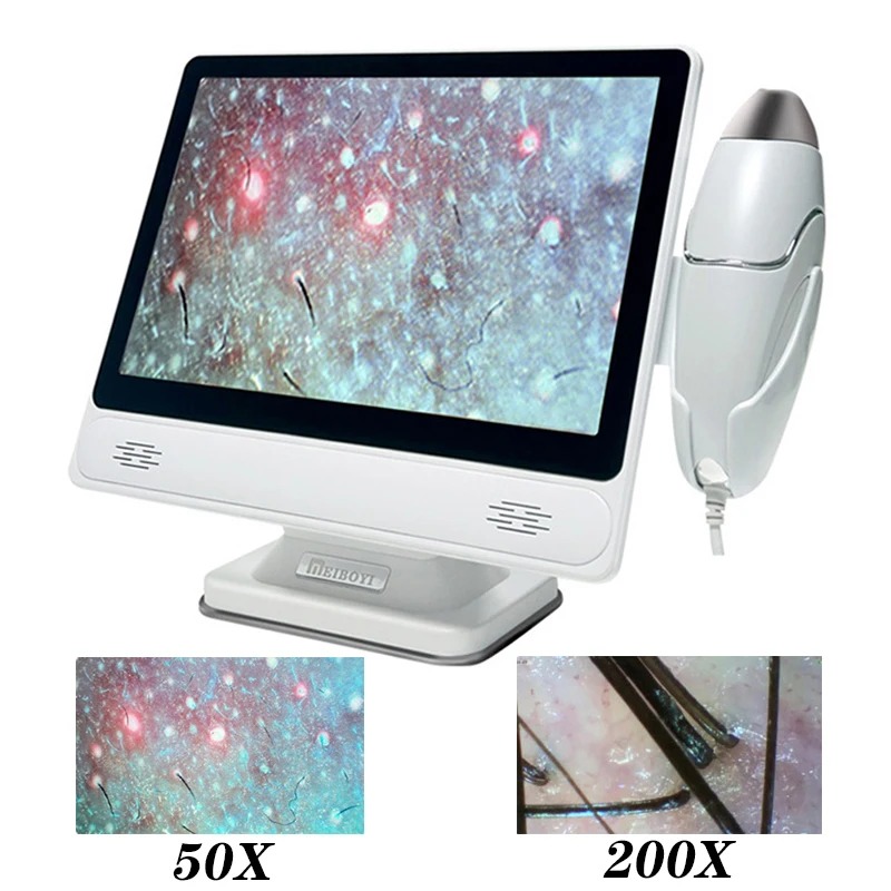 Skin Moisture Analyzer Digital Detector - 2026 Professional Hair Scalp Camera Detector