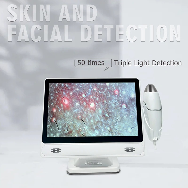Skin Moisture Analyzer Digital Detector - 2026 Professional Hair Scalp Camera Detector