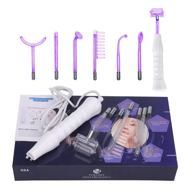7in1 High Frequency Electrode  - High Frequency Wand Facial Machine Neon 评论和价格