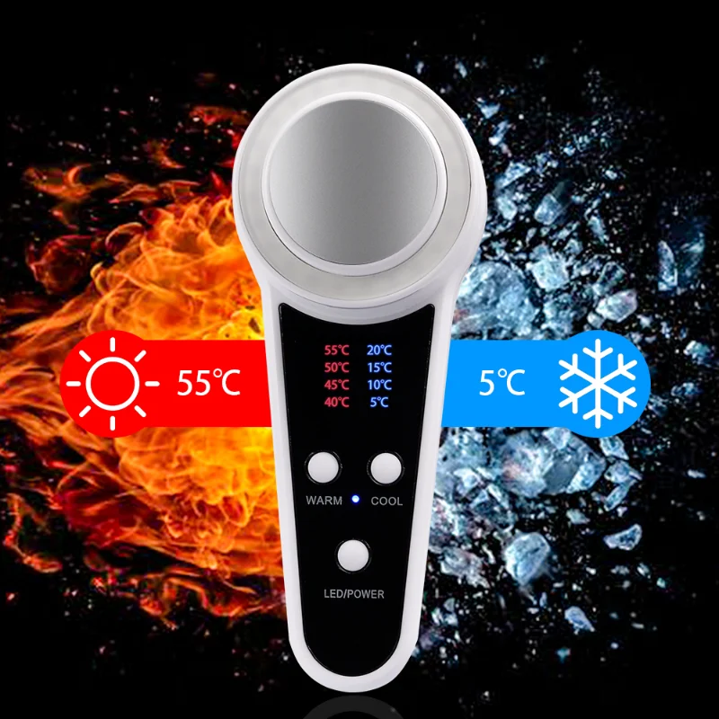 New Compression Massager Hot C - Cold Warm Hammer Facial Machine 评论和价格