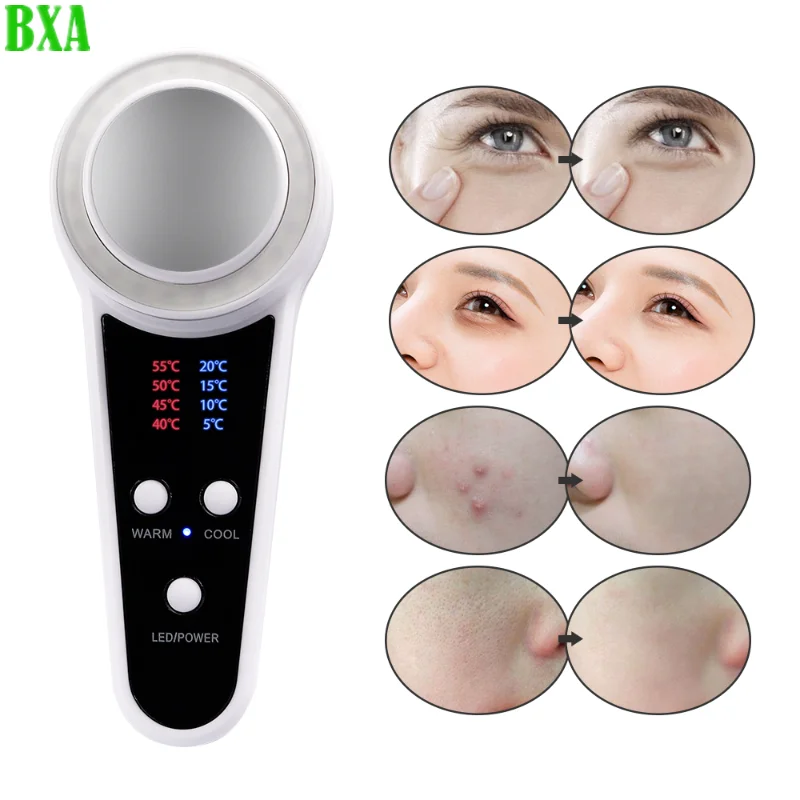 New Compression Massager Hot C - Cold Warm Hammer Facial Machine 评论和价格