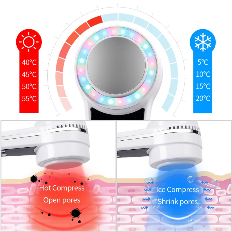 New Compression Massager Hot C - Cold Warm Hammer Facial Machine 评论和价格