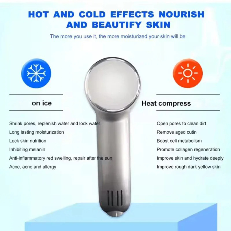 Portable Home Use Skin Care Ho - Cold Warm Hammer Facial Machine 评论和价格