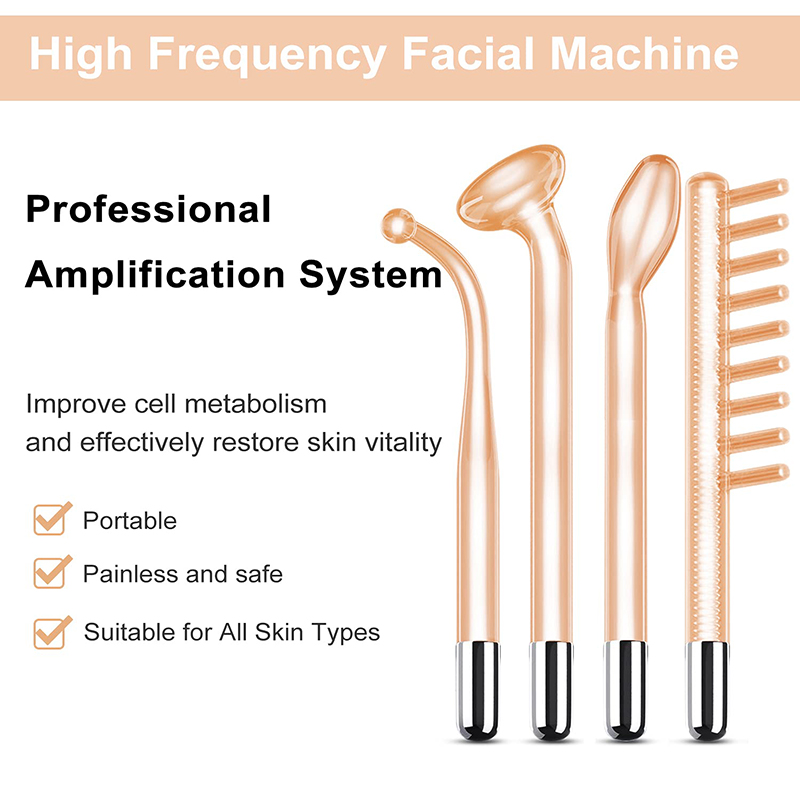 New Orange High Frequency Faci - High Frequency Wand Facial Machine Neon 评论和价格