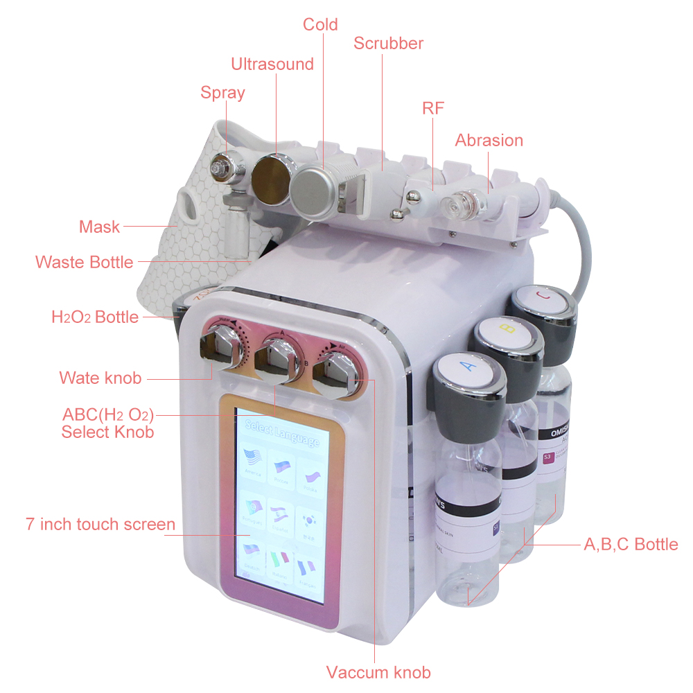 AOKO New 7 in 1  Hydro Dermabr - Hydro Facial Machine 7 In 1 评论和价格