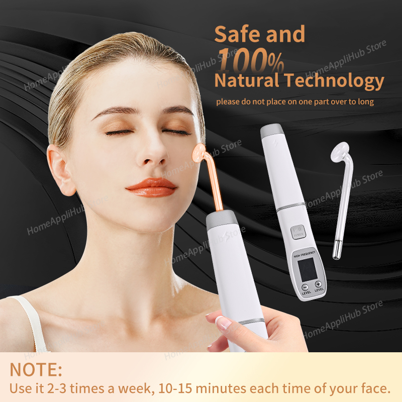 Darsonval Portable High Freque - High Frequency Wand Facial Machine Neon 评论和价格