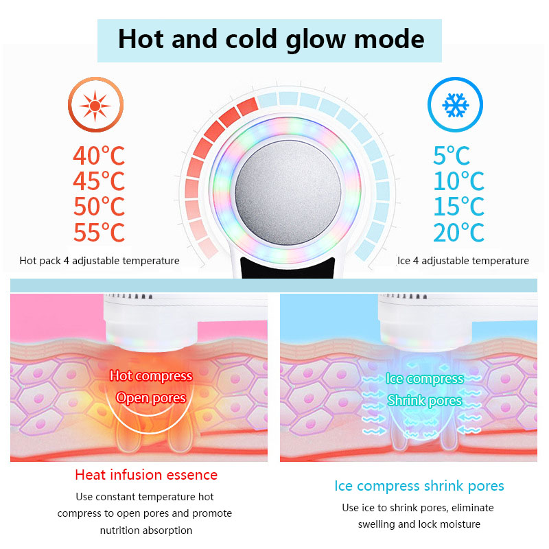 Cryotherapy Face Care Device H - Cold Warm Hammer Facial Machine 评论和价格