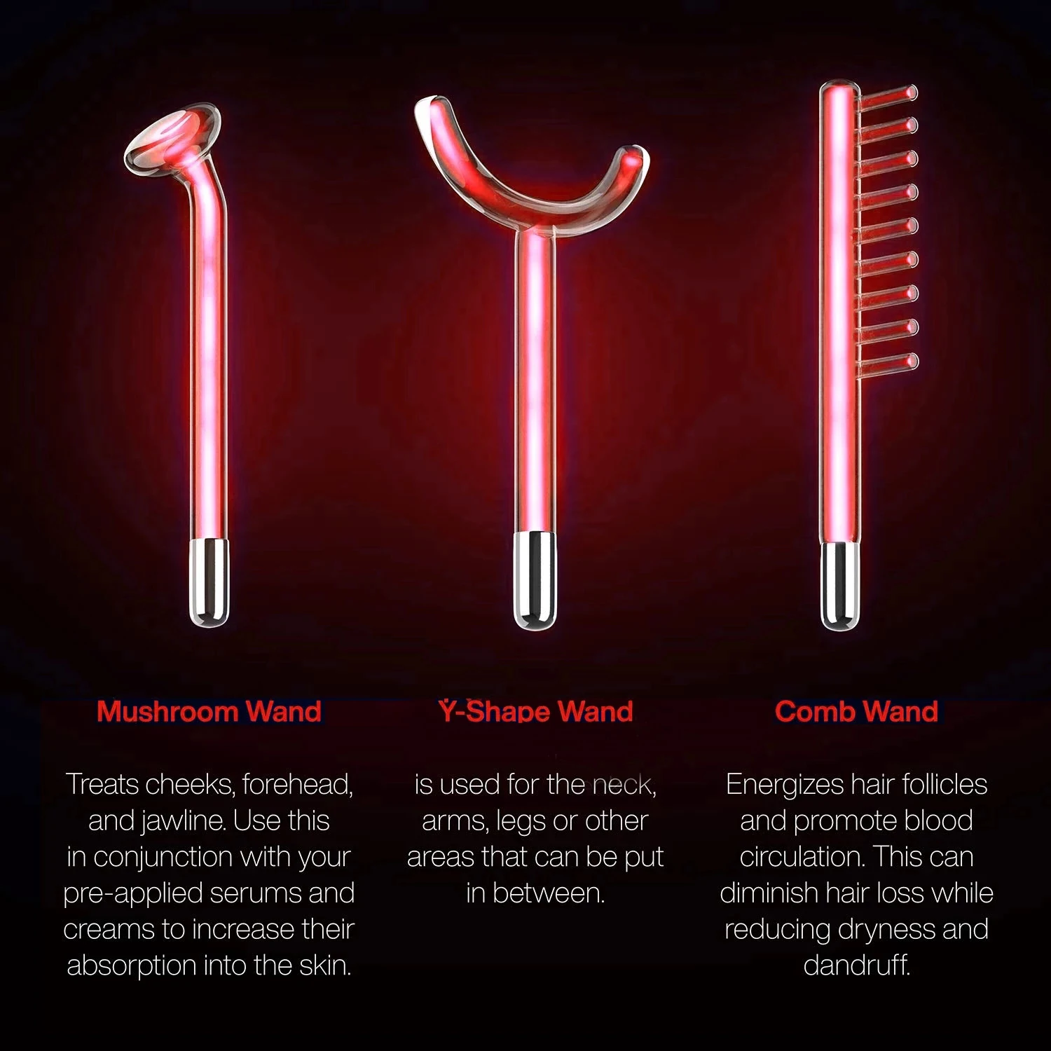 Darsonval Portable High Freque - High Frequency Wand Facial Machine Neon 评论和价格