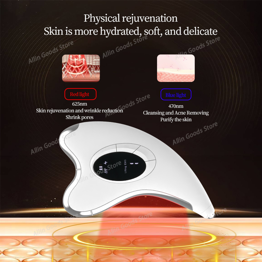 Microcurrent Guasha Scraping M - Microcurrent Face Massager Gua Sha 评论和价格