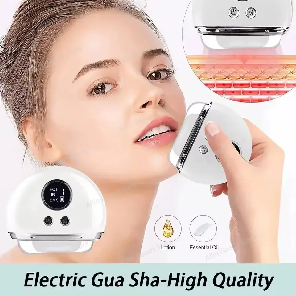 Heated EMS Microcurrent Gua Sh - Microcurrent Face Massager Gua Sha 评论和价格