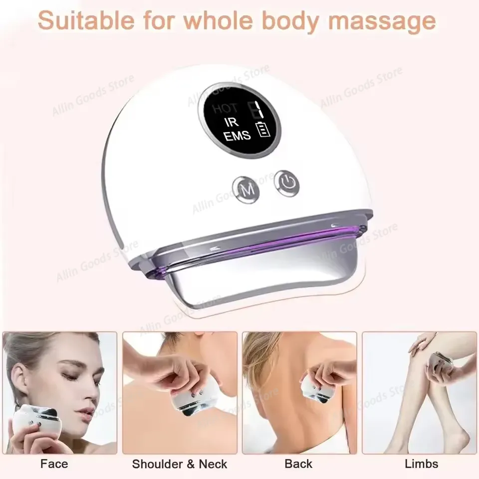 Heated EMS Microcurrent Gua Sh - Microcurrent Face Massager Gua Sha 评论和价格
