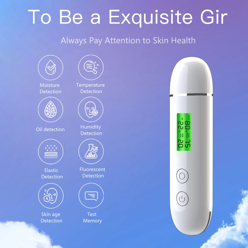 Portable Rechargeable Skin Ana - Skin Moisture Analyzer Digital Detector 评论和价格