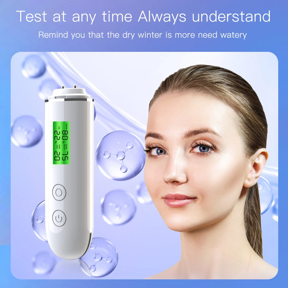 Portable Rechargeable Skin Ana - Skin Moisture Analyzer Digital Detector 评论和价格