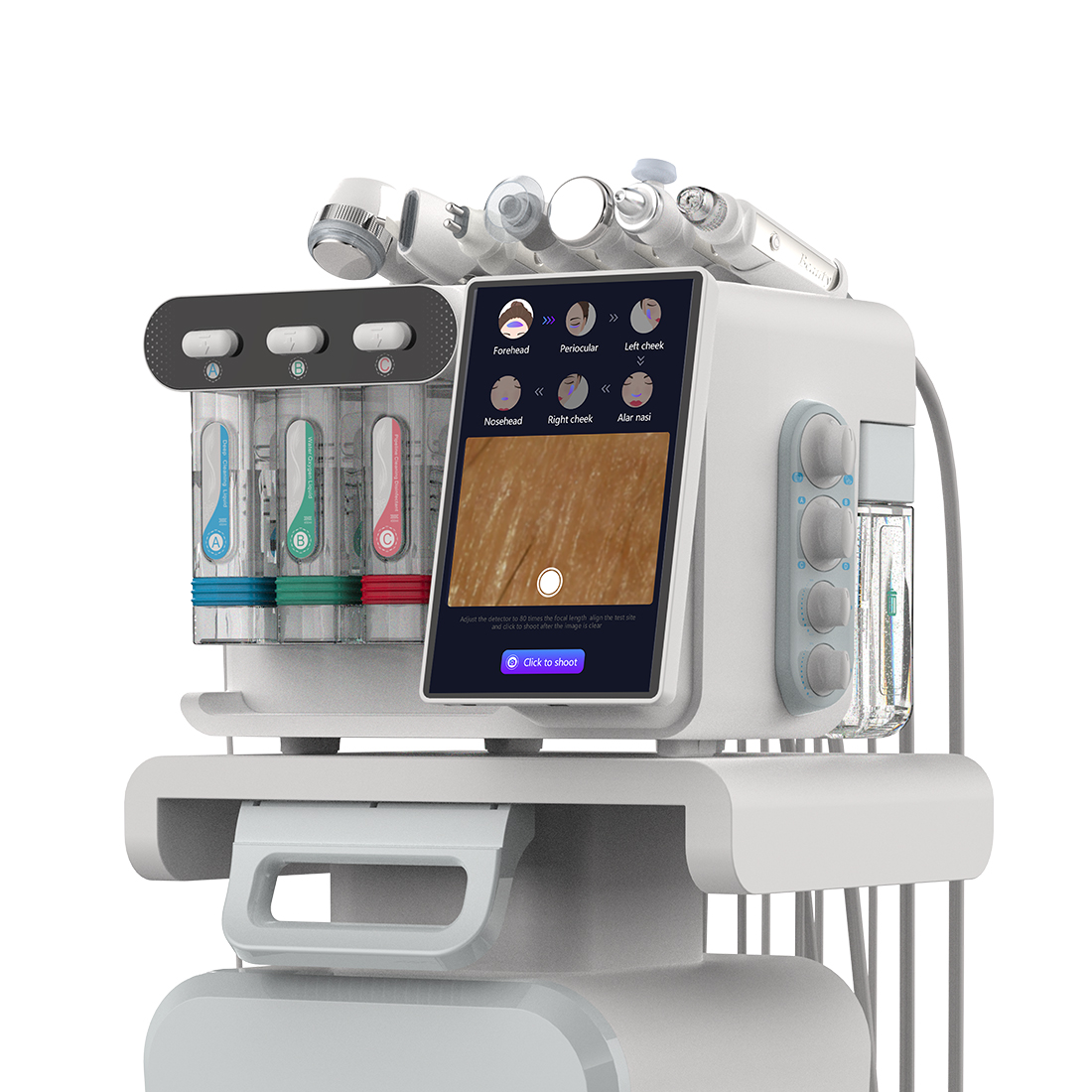 Dual HR Ultrasonic Facial Mach - Cold Warm Hammer Facial Machine 评论和价格