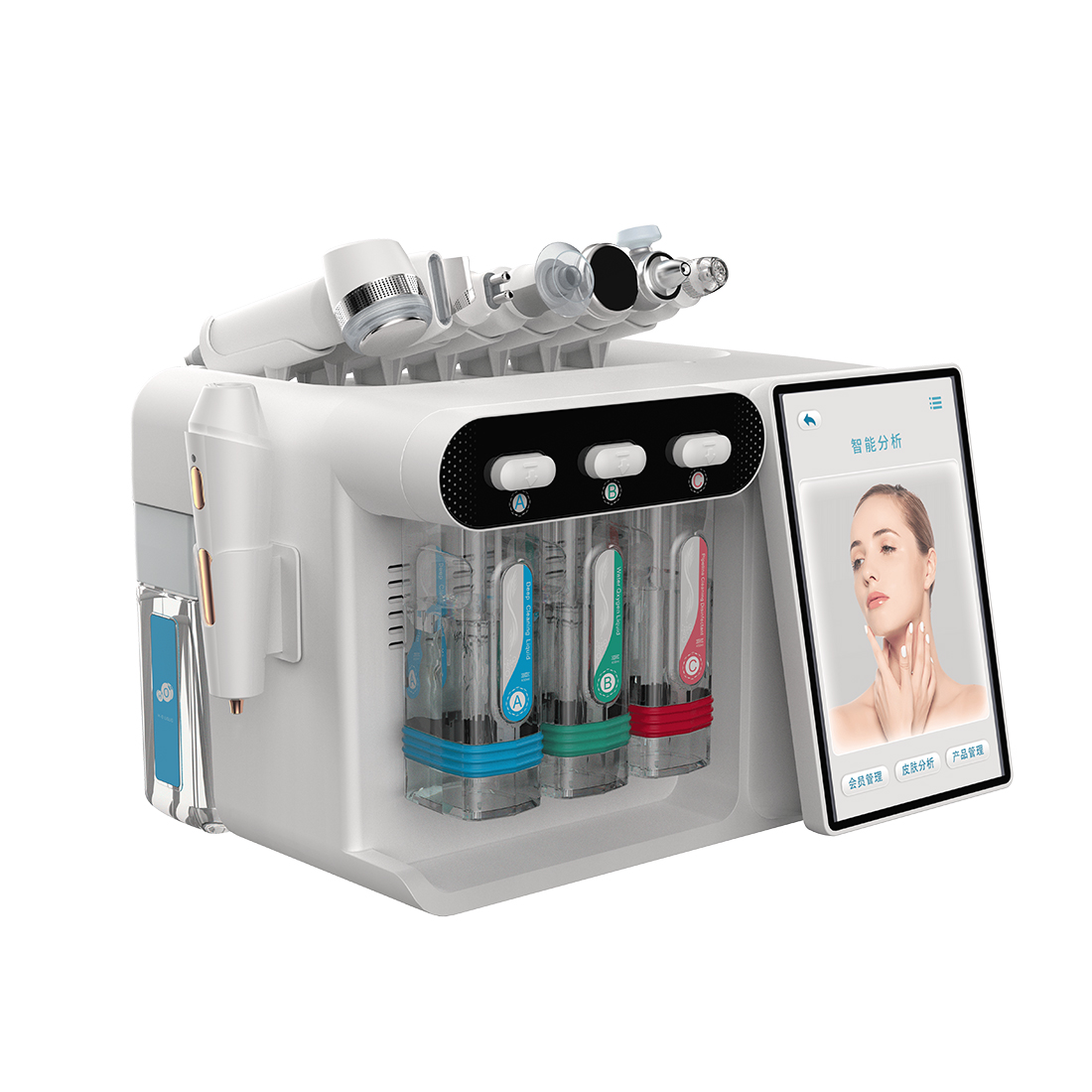 Dual HR Ultrasonic Facial Mach - Cold Warm Hammer Facial Machine 评论和价格