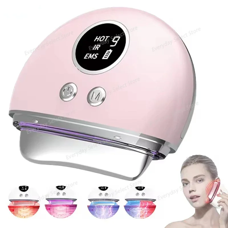EMS Electric Guasha Scraper Bo - Microcurrent Face Massager Gua Sha 评论和价格