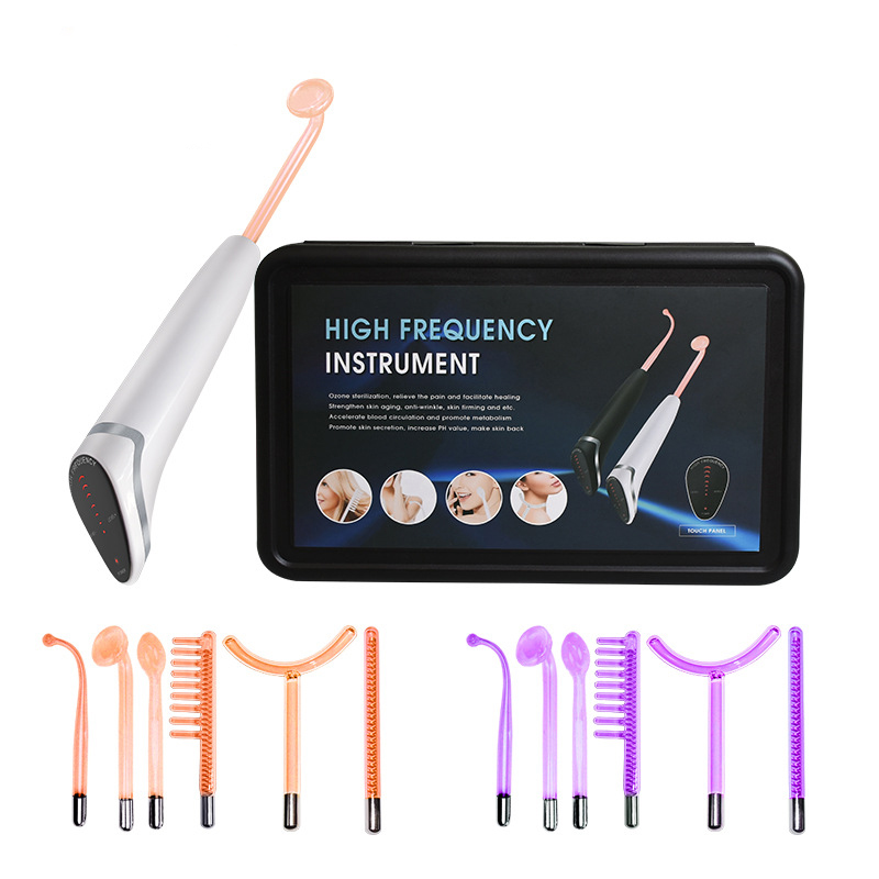 Newest 6 in 1 Spark Electrodes - High Frequency Wand Facial Machine Neon 评论和价格