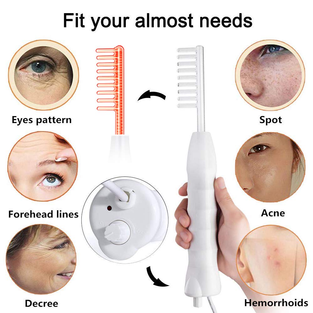 7 in 1 High Frequency Facial C - High Frequency Wand Facial Machine Neon 评论和价格