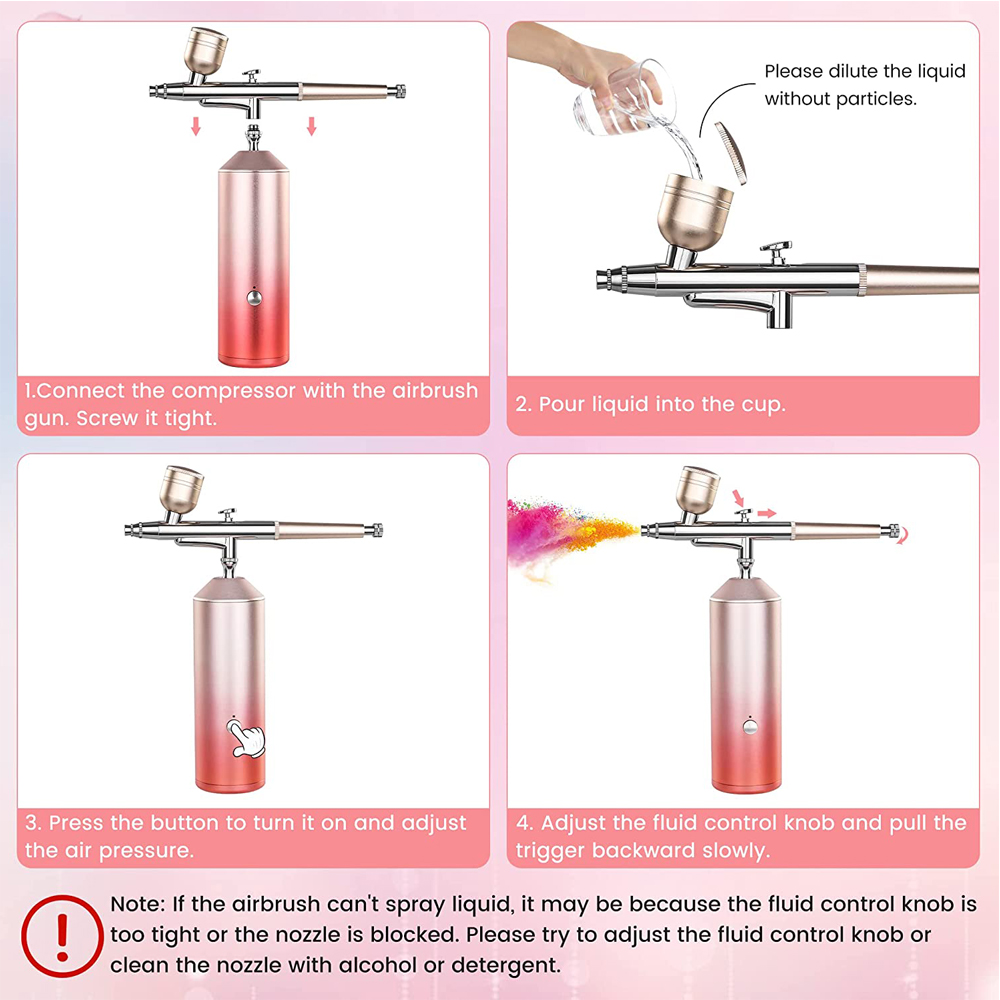 AOKO Oxygen Injector Air Compr - Oxygen Spray Gun Facial Injector 评论和价格