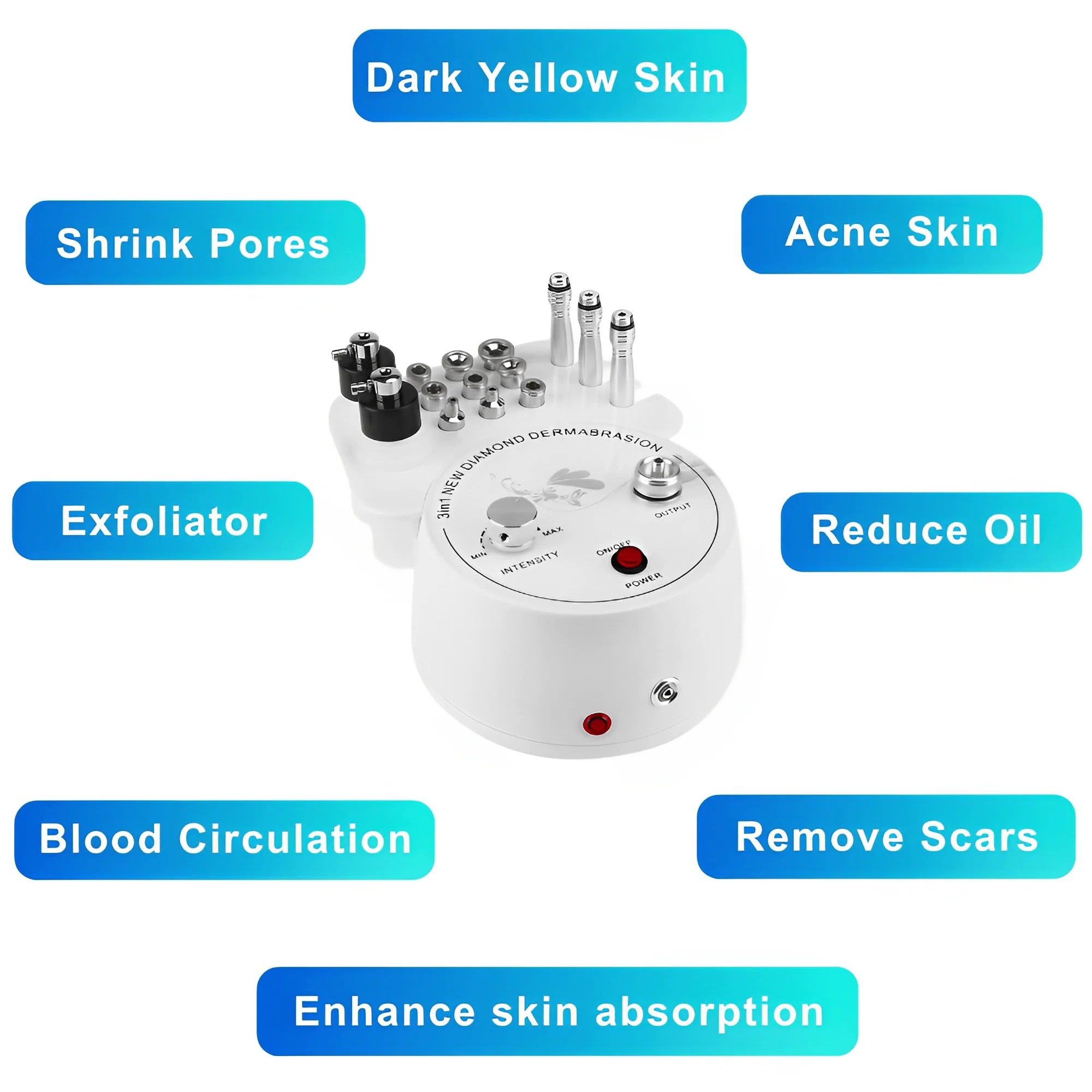 3 in 1 Diamond Microdermabrasi - Diamond Microdermabrasion Machine 3 In 1 评论和价格