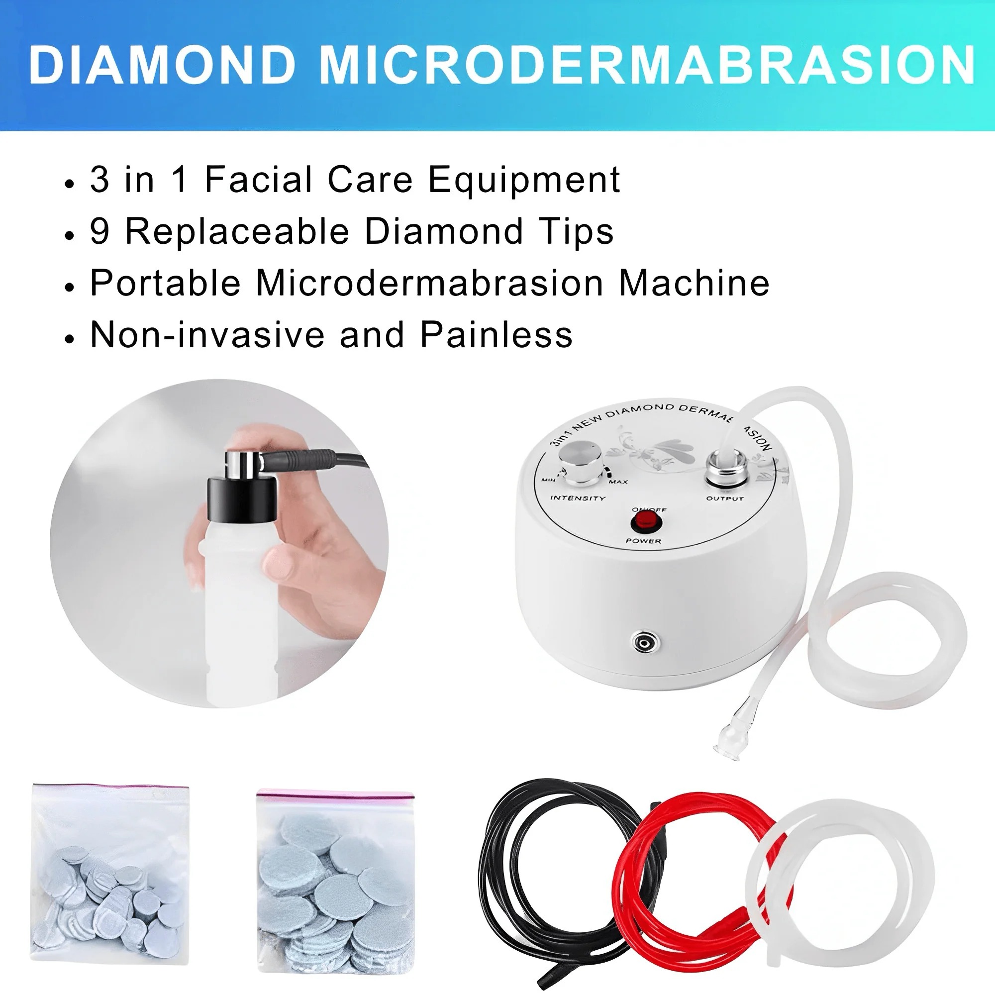 3 in 1 Diamond Microdermabrasi - Diamond Microdermabrasion Machine 3 In 1 评论和价格